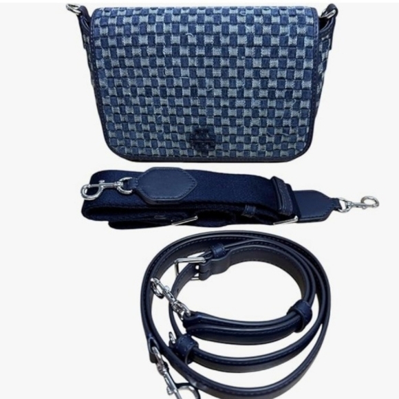 Brand New Tory Burch Denim Thea Crossbody Bag - Picture 4 of 5